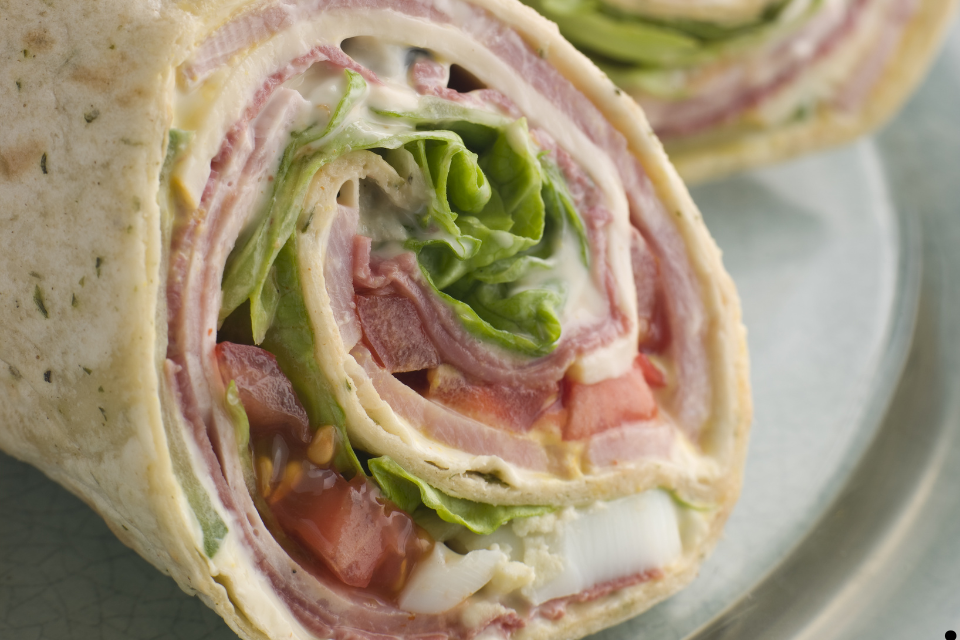 Ham and Salad wrap
